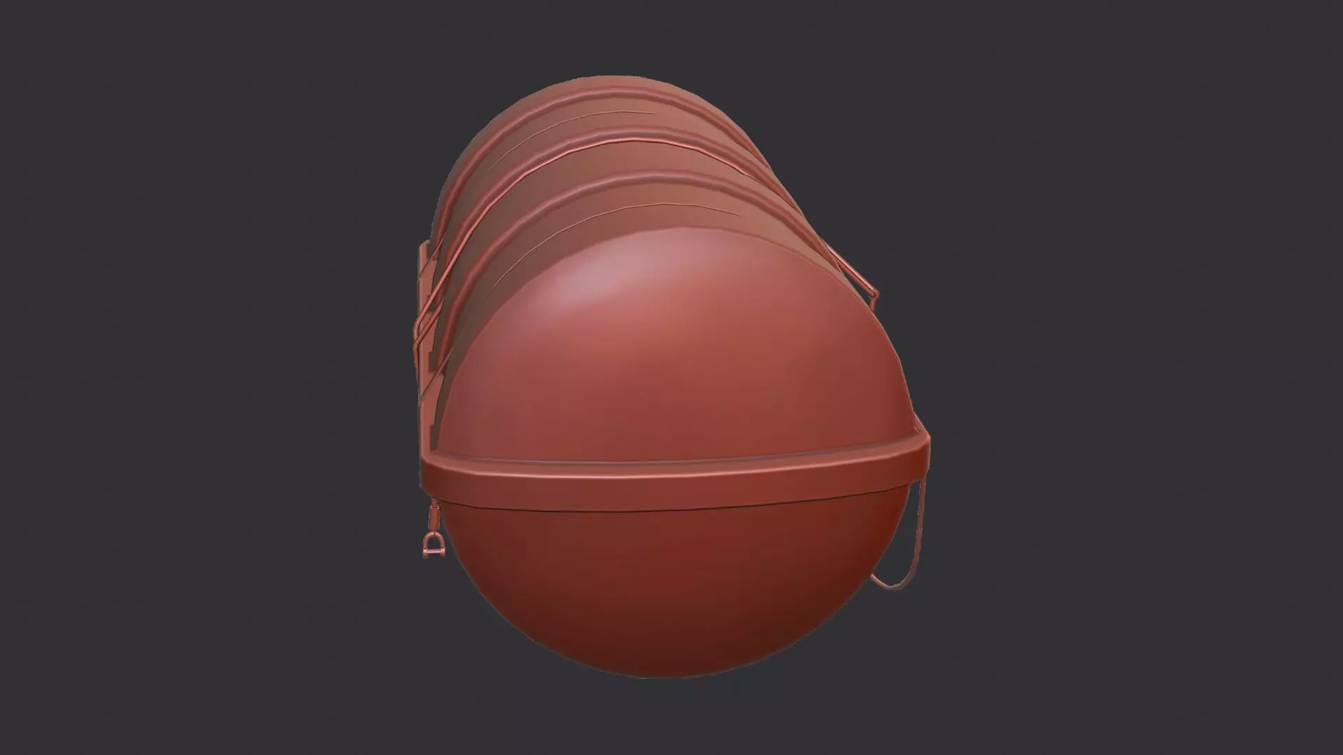 Liferaft for Recreational Watercraft Low-poly 3D model_6