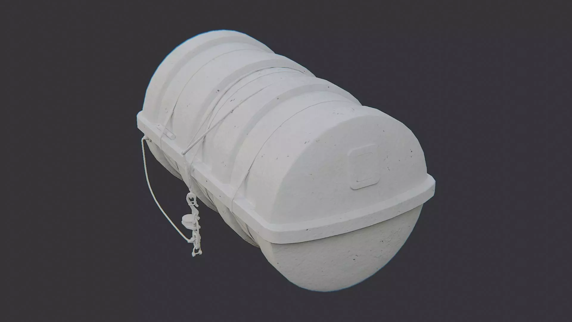 Liferaft for Recreational Watercraft Low-poly 3D model_3