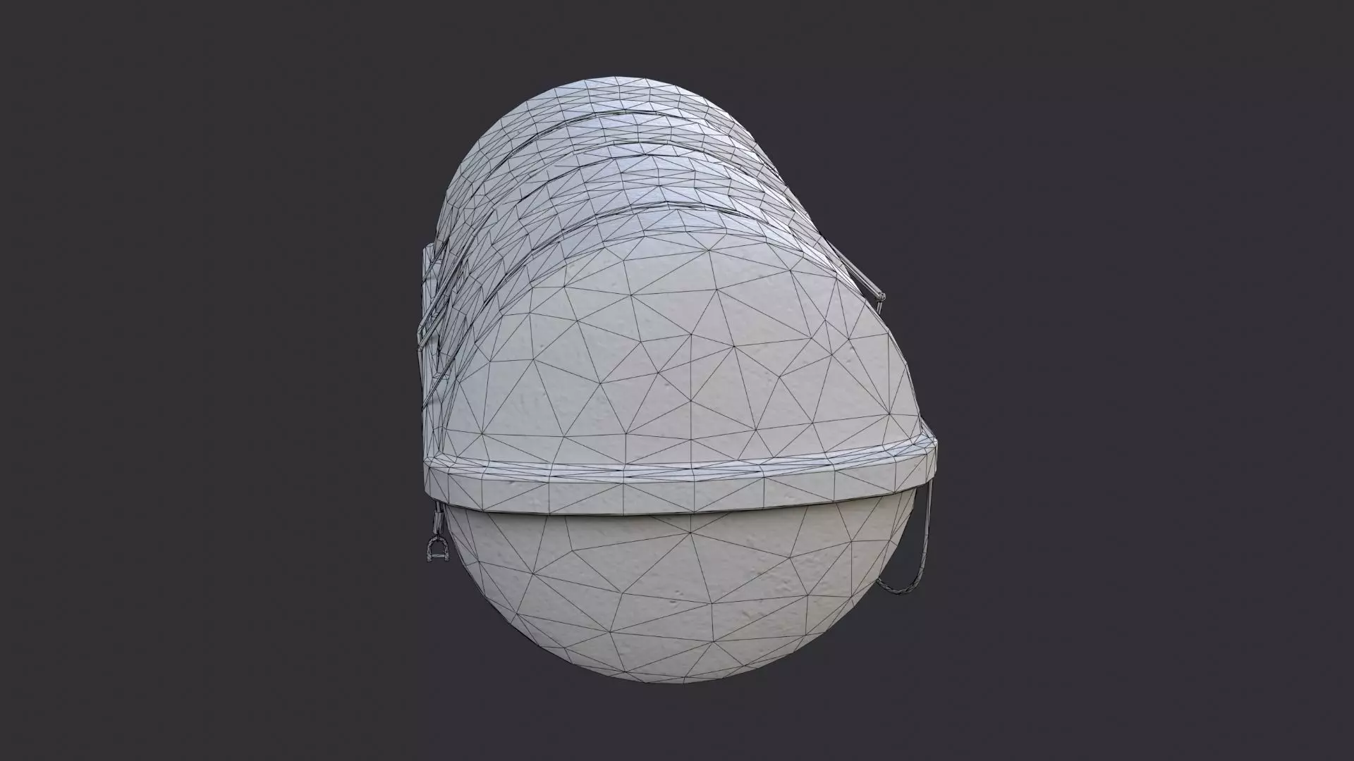 Liferaft for Recreational Watercraft Low-poly 3D model_7