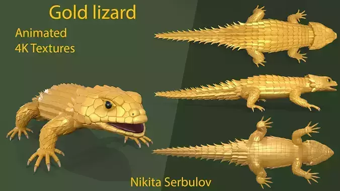 Gold Armadillo lizard 