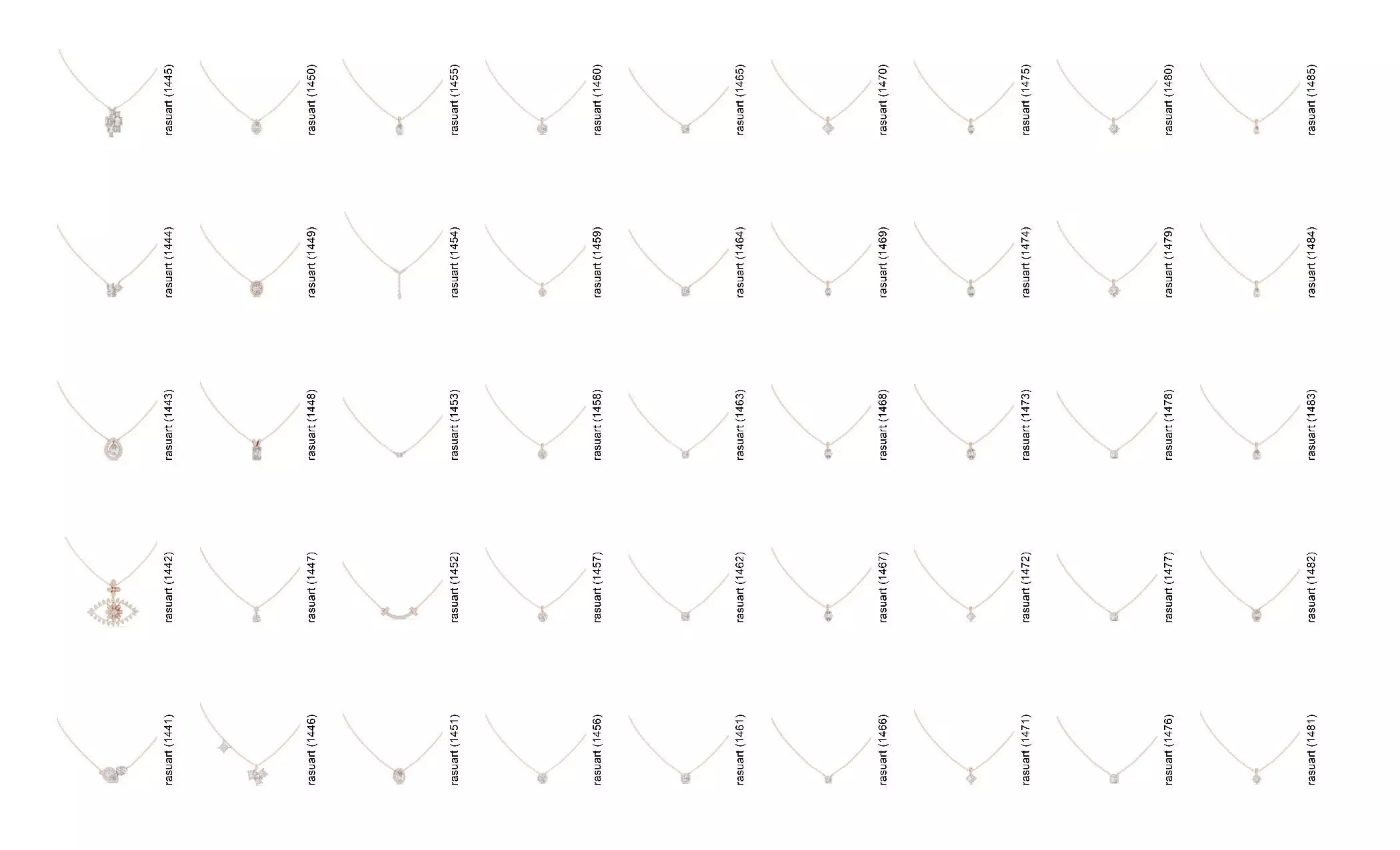 Collection Jewellery Models bulk 4000 DESIGN  3D print model_32