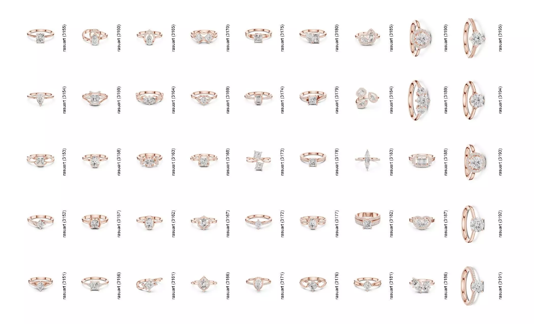 Collection Jewellery Models bulk 4000 DESIGN  3D print model_70