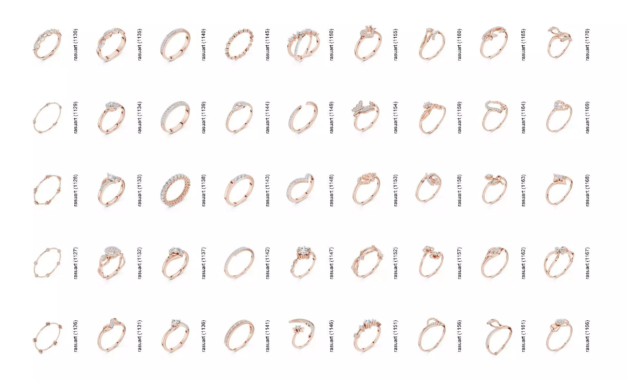 Collection Jewellery Models bulk 4000 DESIGN  3D print model_25