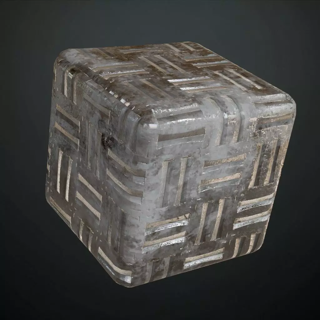 Diamond Metal Plate Anti-Slip Two PBR Seamless Texture_4