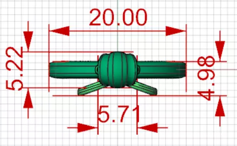 Two Tone Round Pendant with Split Heart Motif gp0005 3D print model_20