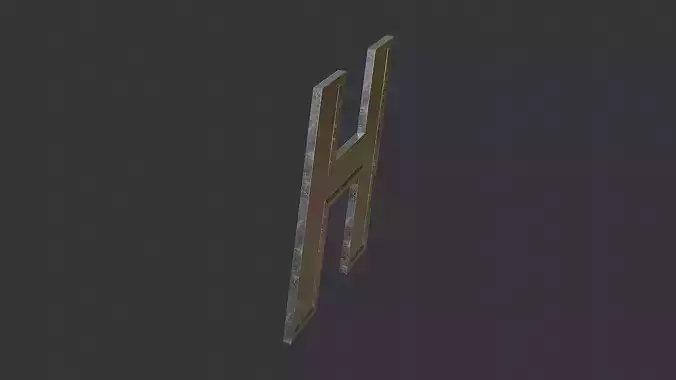 Cyrillic Letter Sign H Ornament