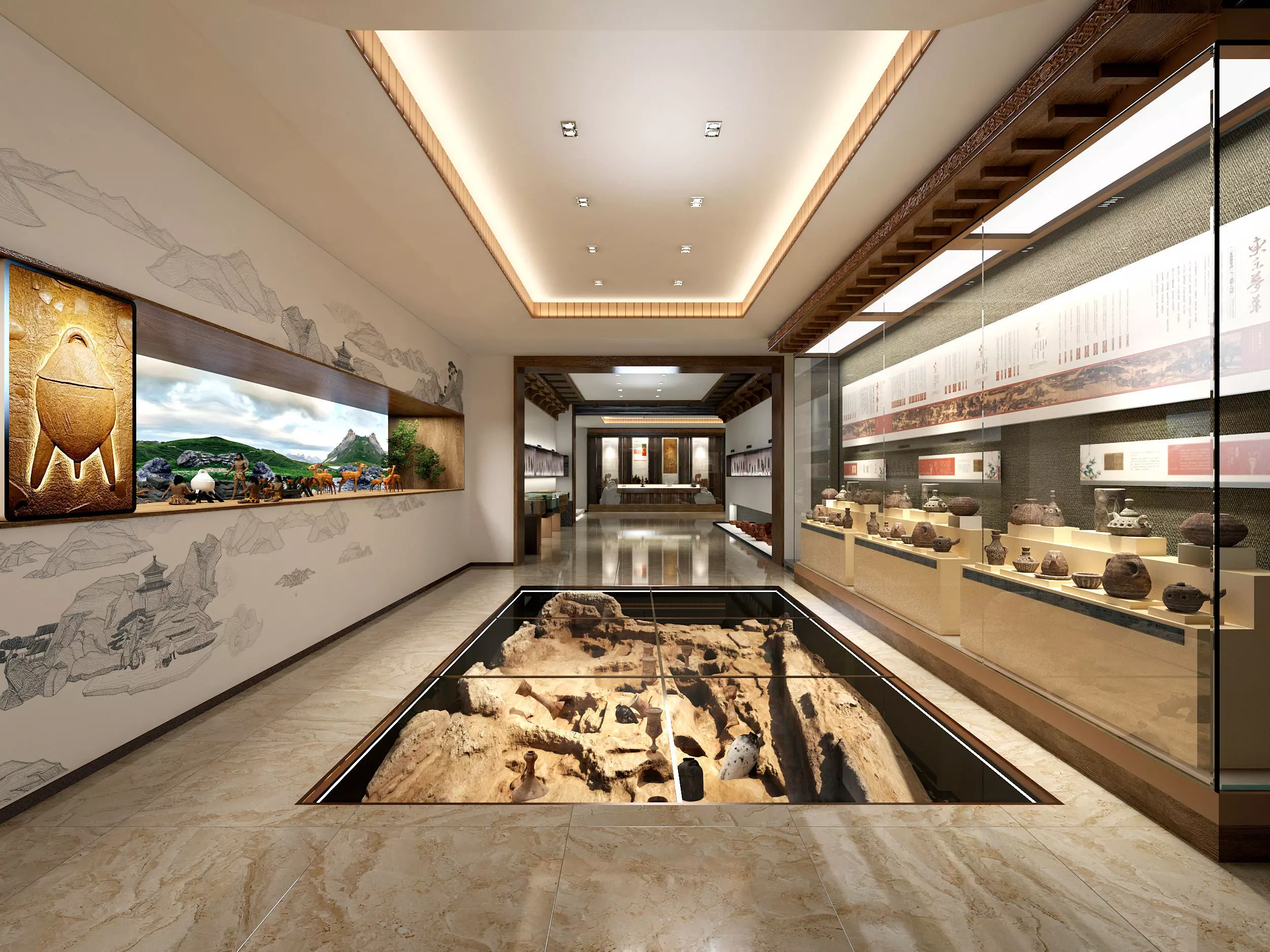 museum Low-poly 3D model_2