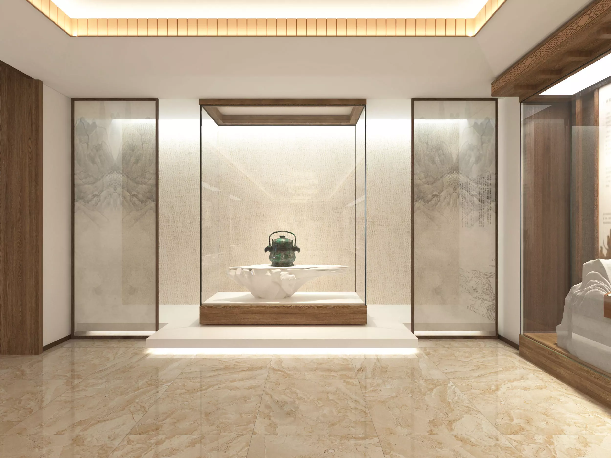 museum Low-poly 3D model_3