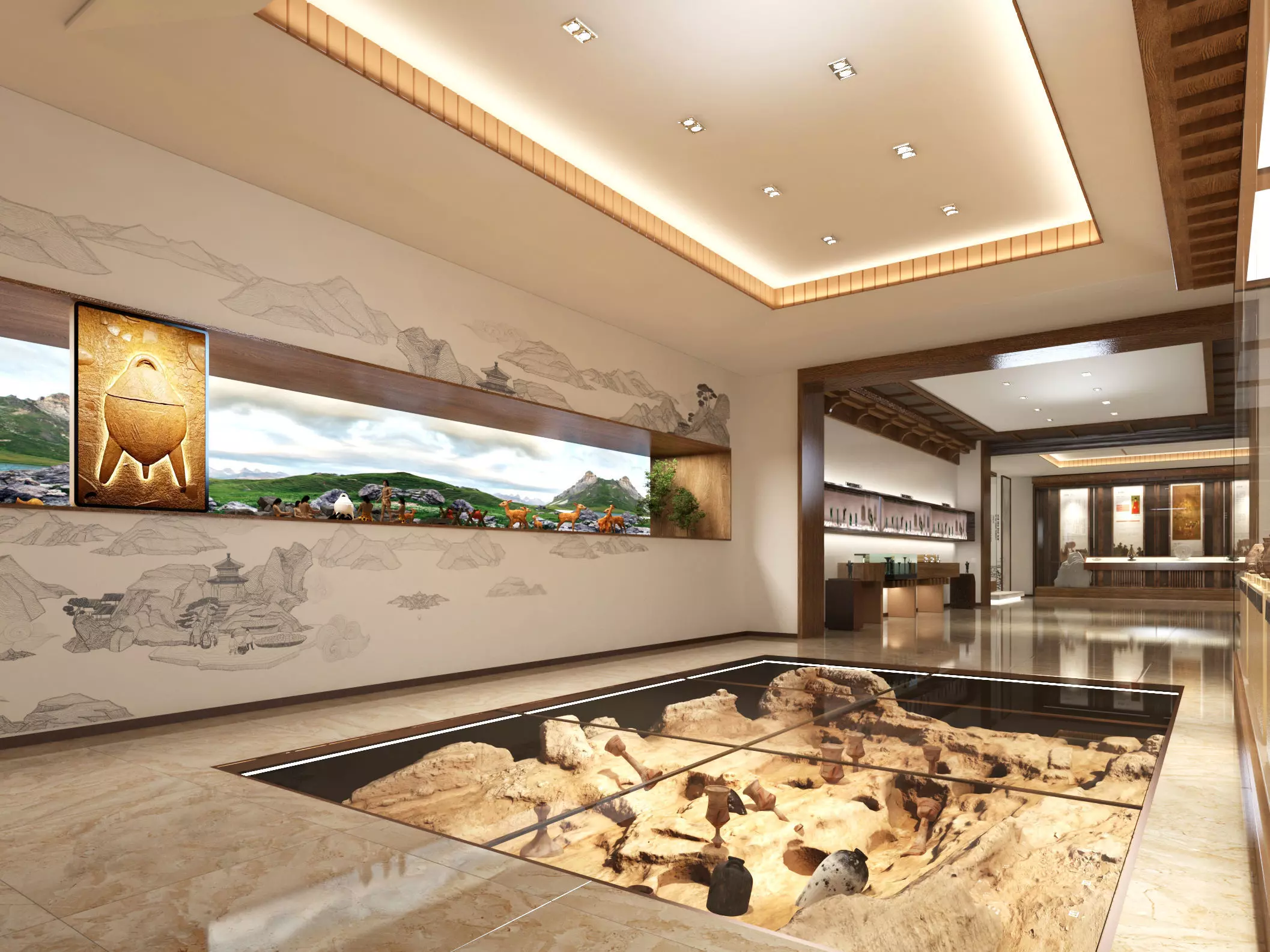 museum Low-poly 3D model_14