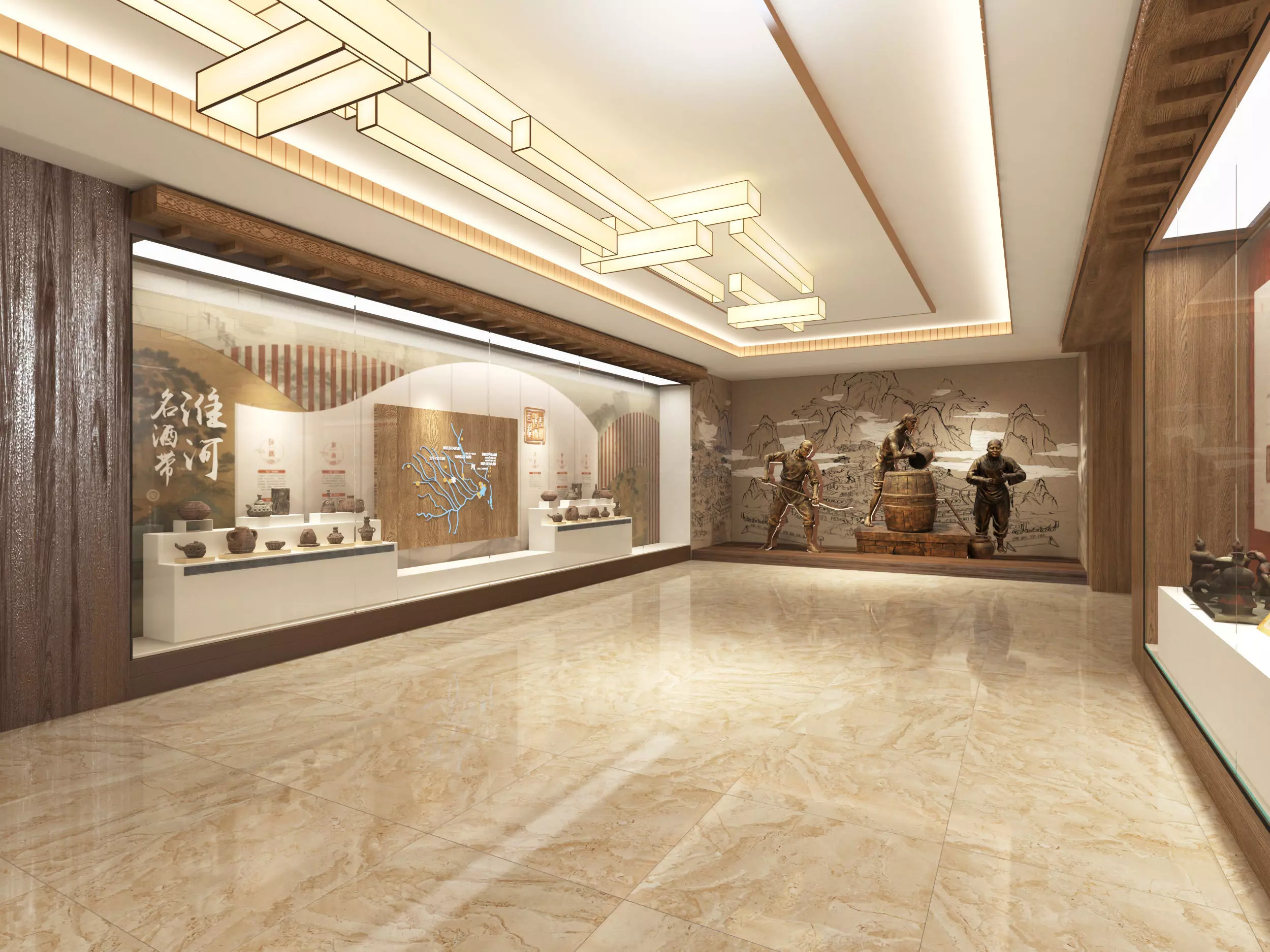 museum Low-poly 3D model_4