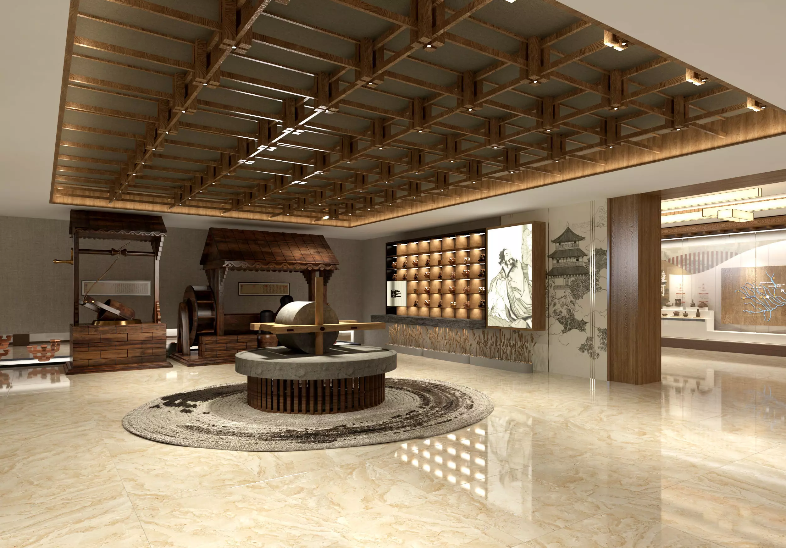 museum Low-poly 3D model_9