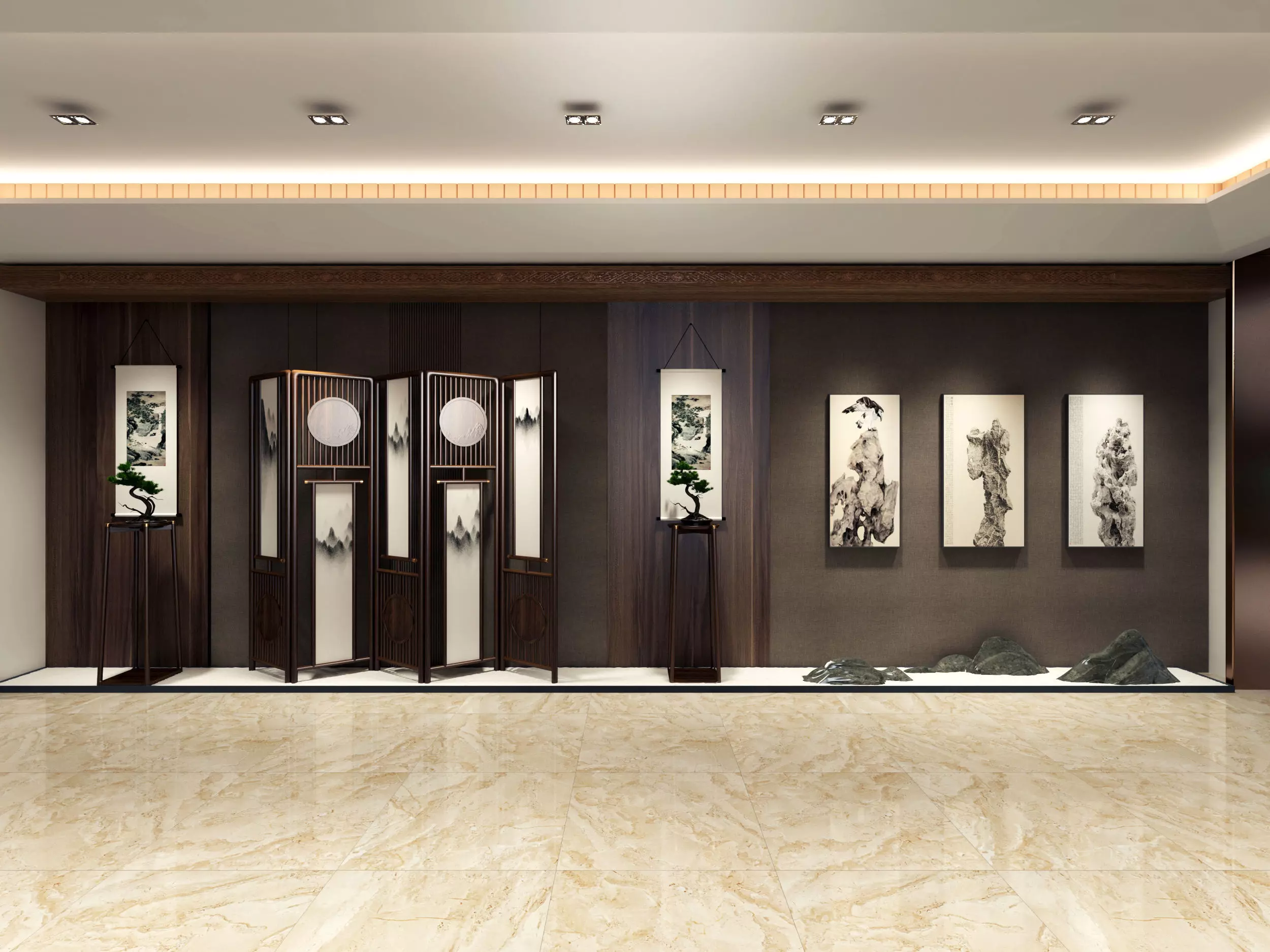 museum Low-poly 3D model_8