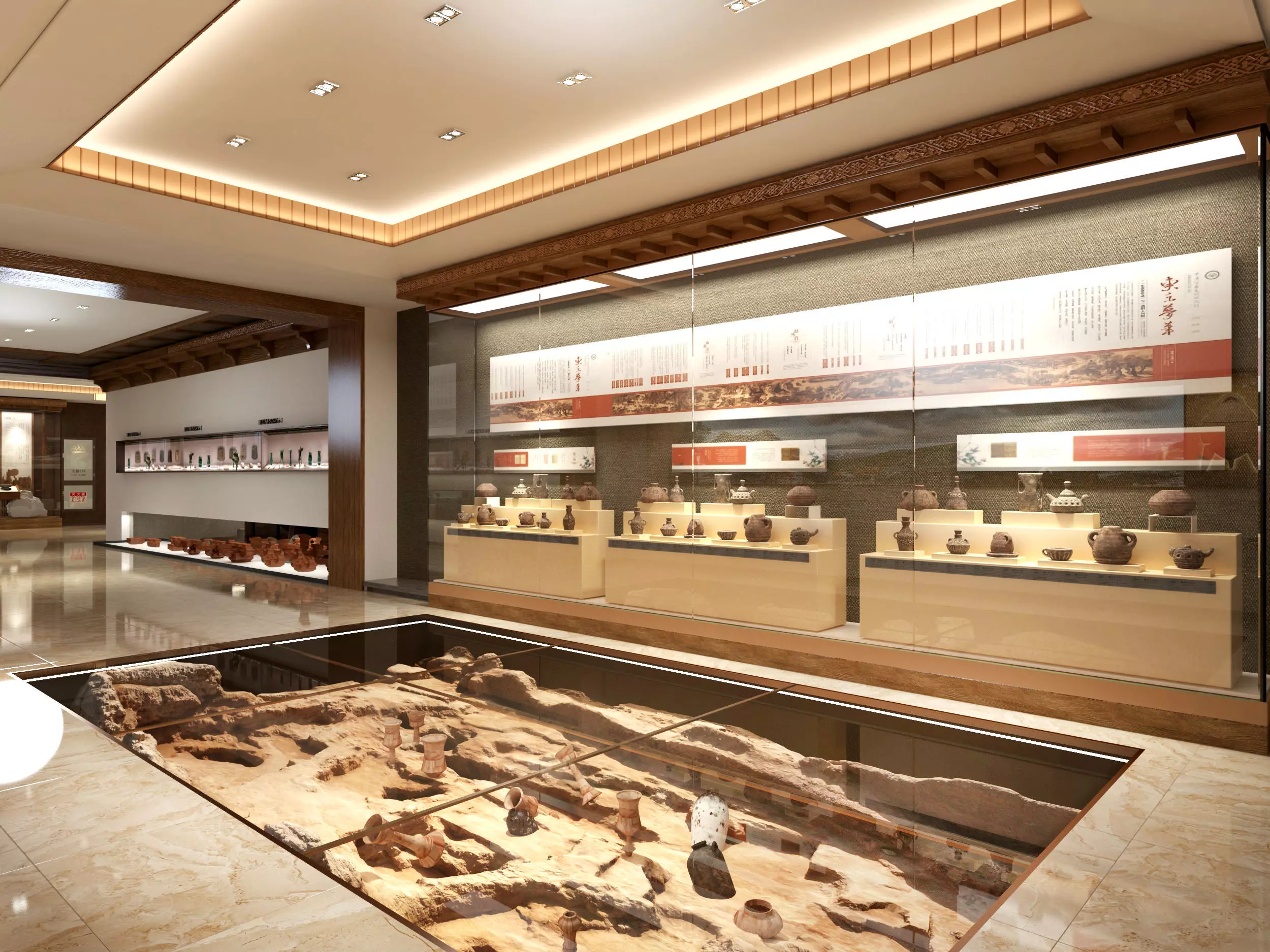 museum Low-poly 3D model_0