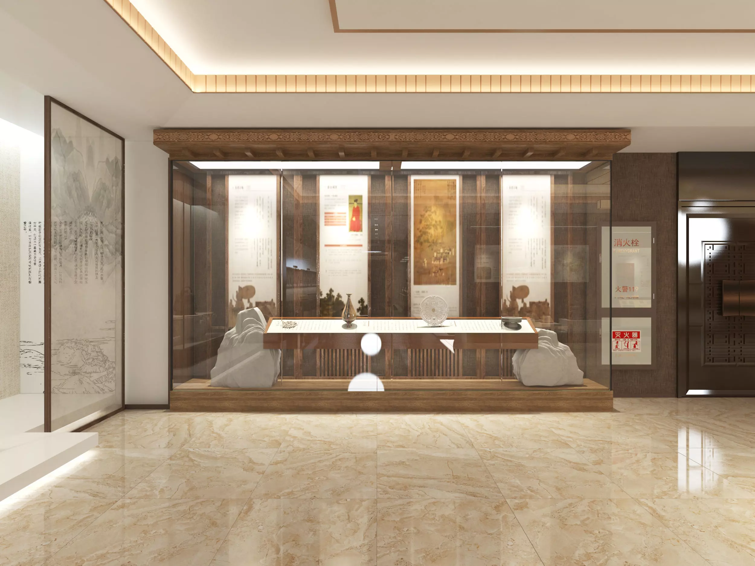 museum Low-poly 3D model_5