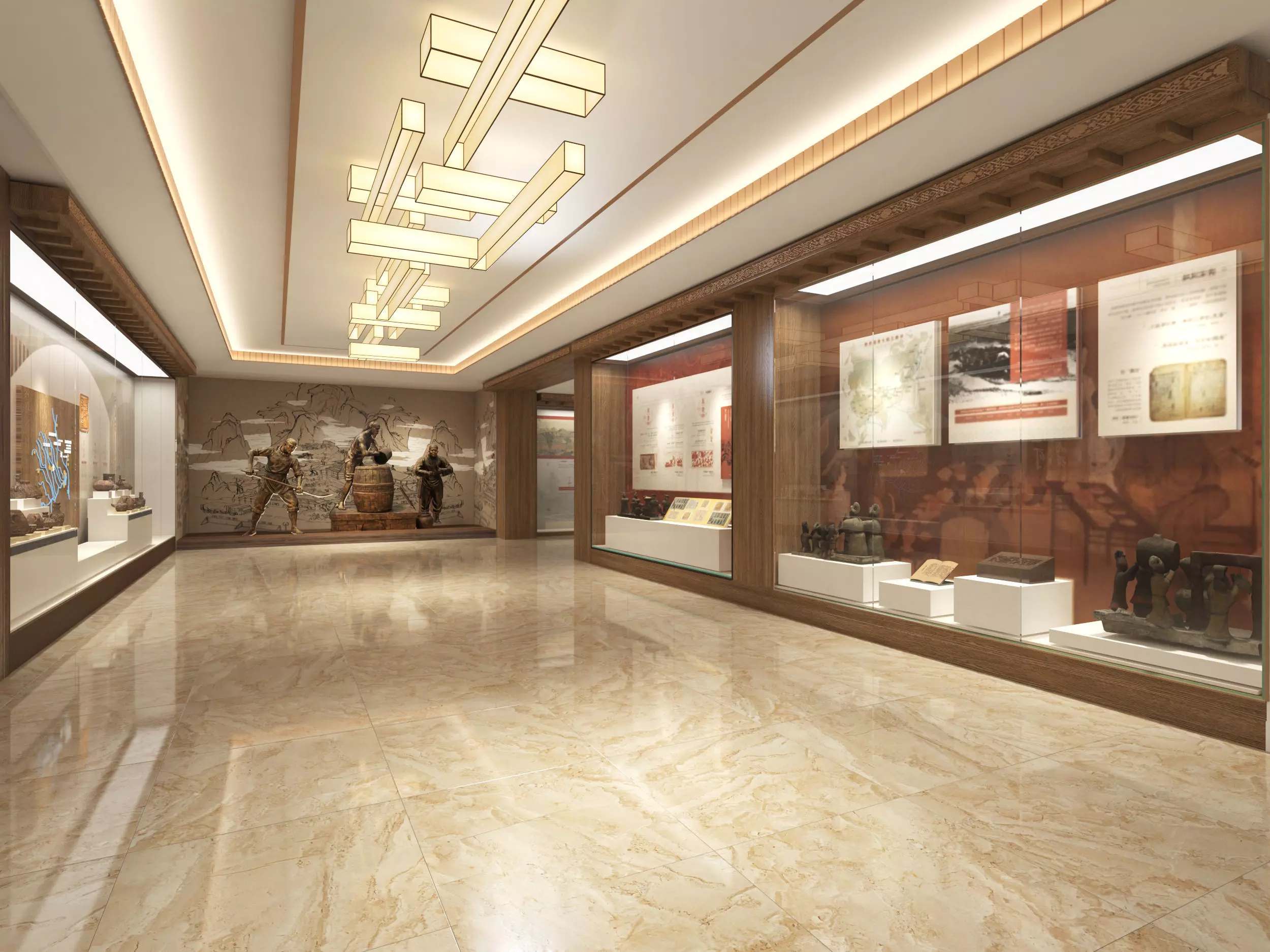 museum Low-poly 3D model_6