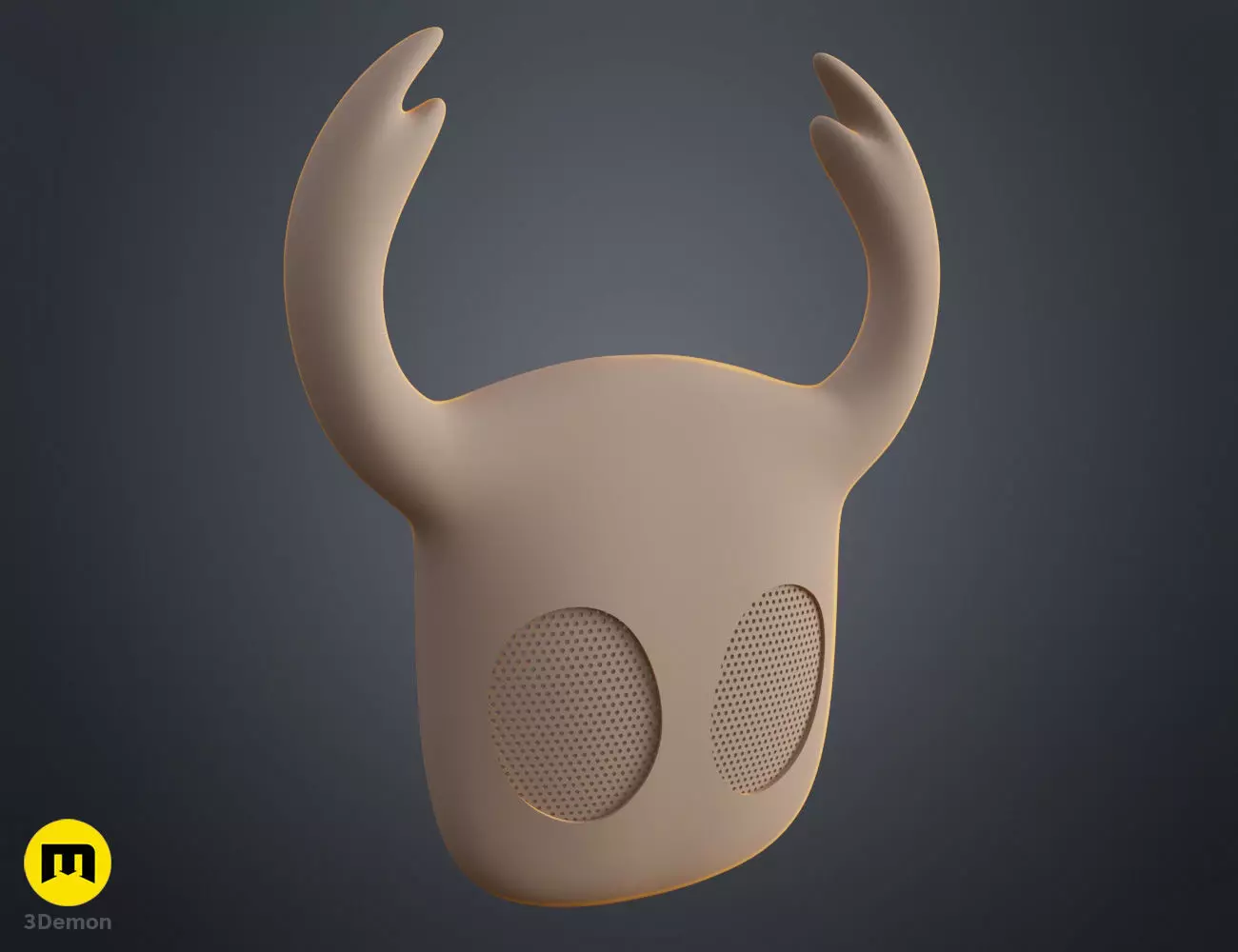 Hollow Knight Ghost Face Mask 3D print model_7