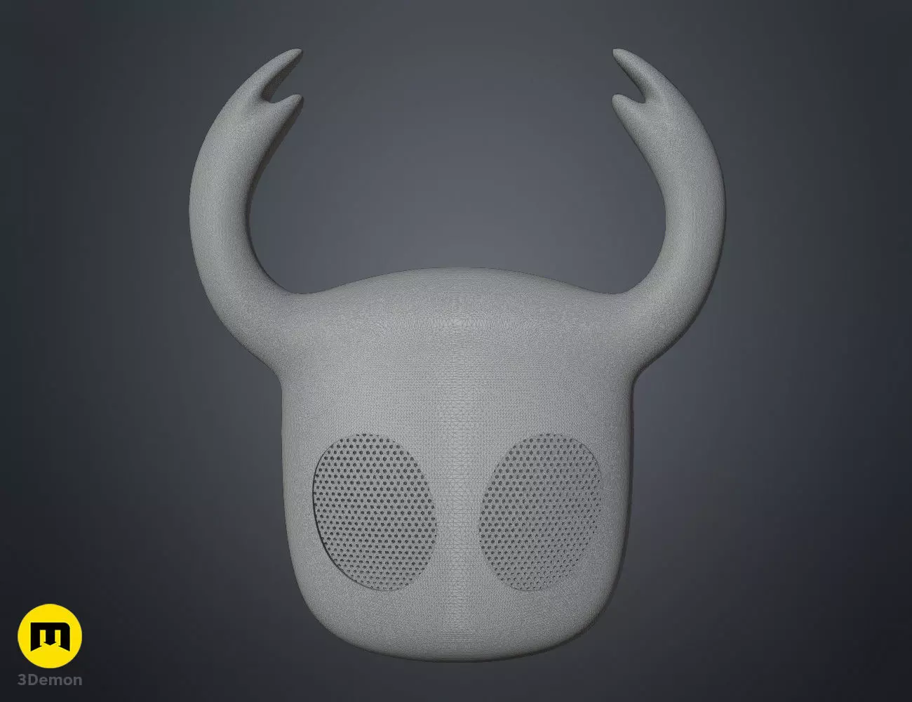 Hollow Knight Ghost Face Mask 3D print model_14