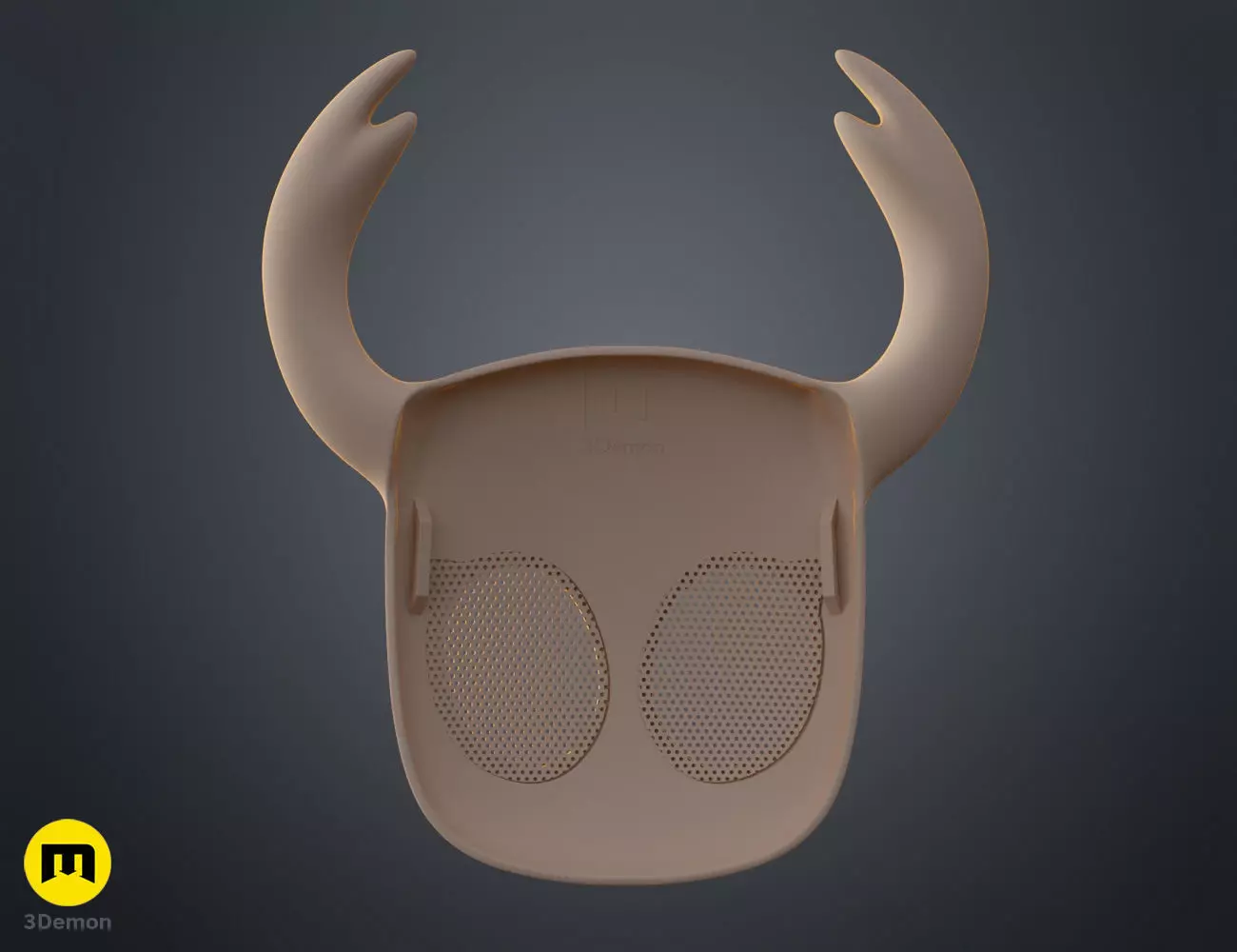 Hollow Knight Ghost Face Mask 3D print model_13