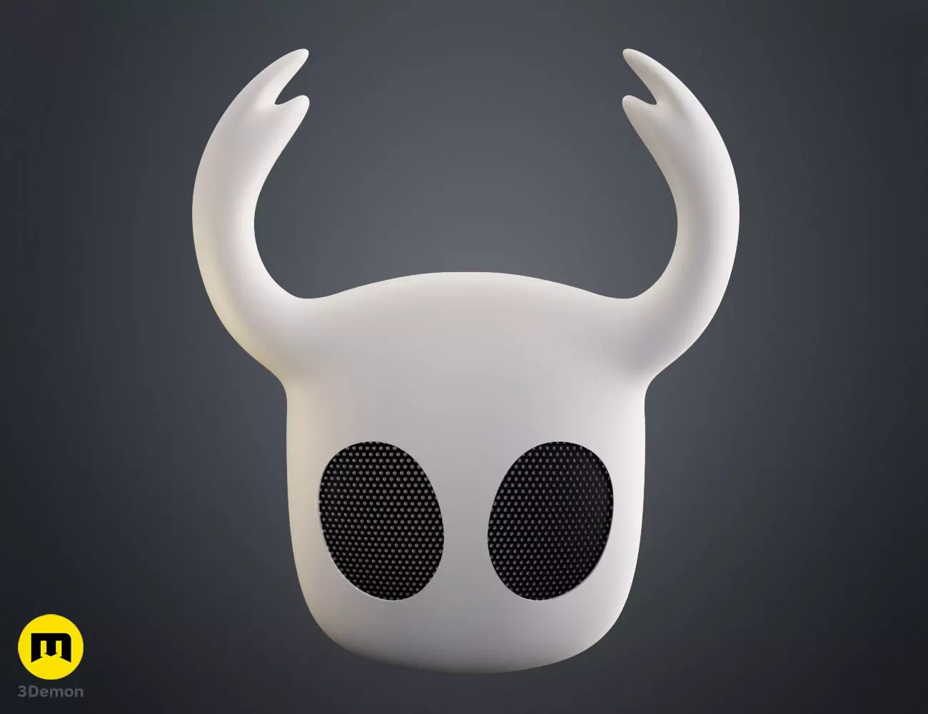 Hollow Knight Ghost Face Mask 3D print model_8