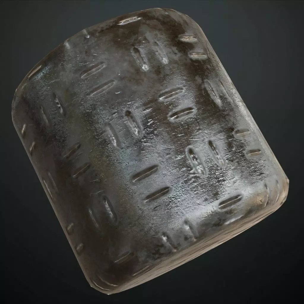 Diamond Metal Plate Eight Anti-Slip PBR Seamless Texture_1