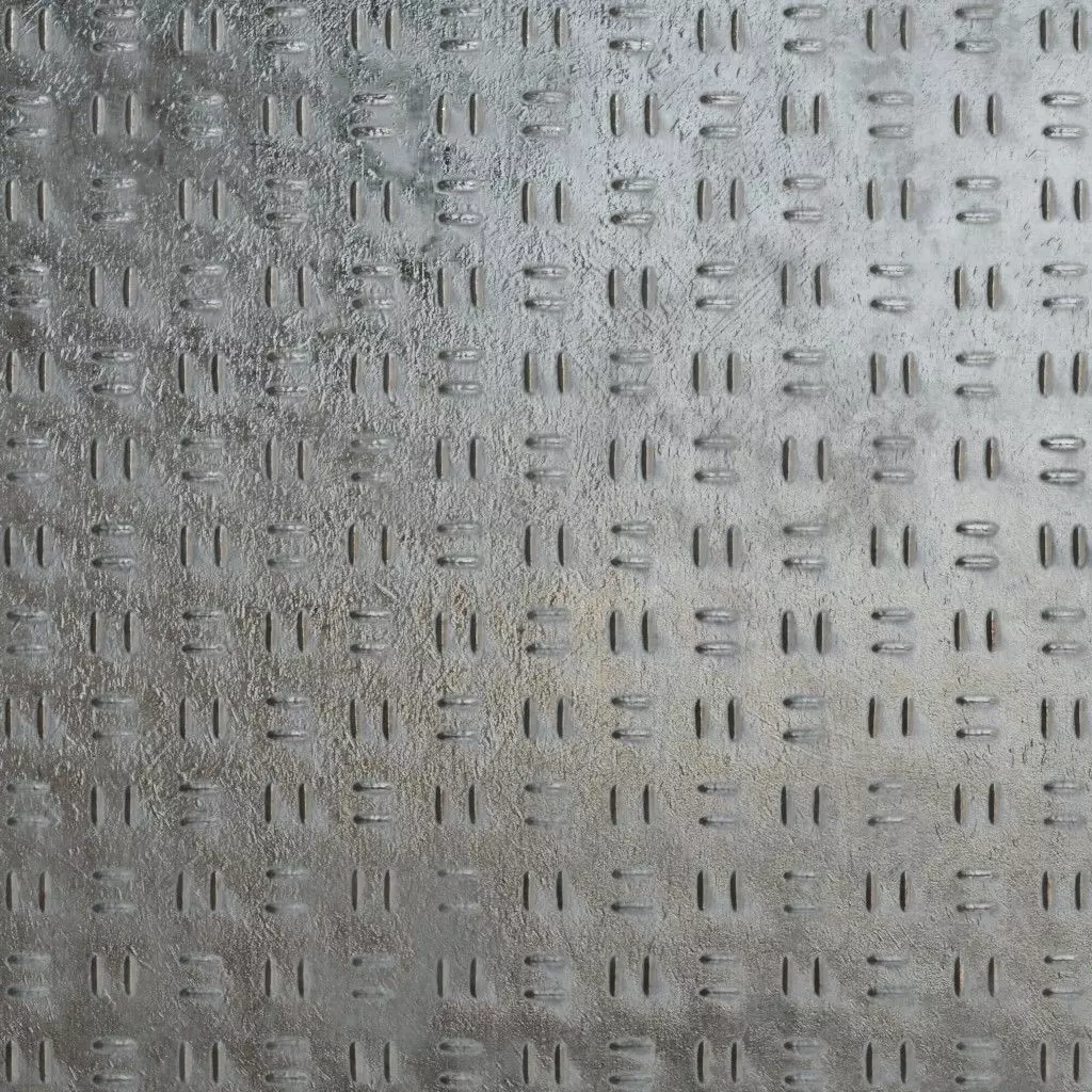 Diamond Metal Plate Eight Anti-Slip PBR Seamless Texture_2