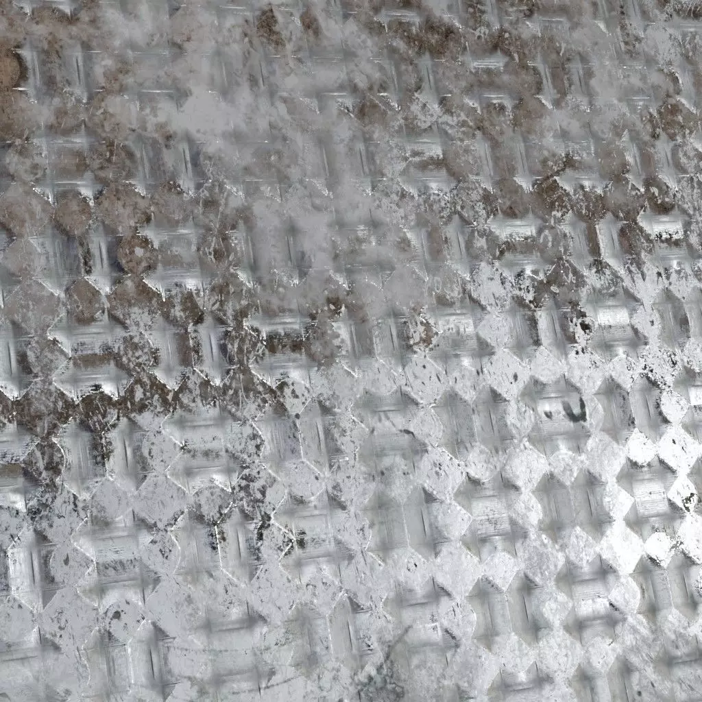 Diamond Metal Plate Eleven PBR Seamless Texture_3