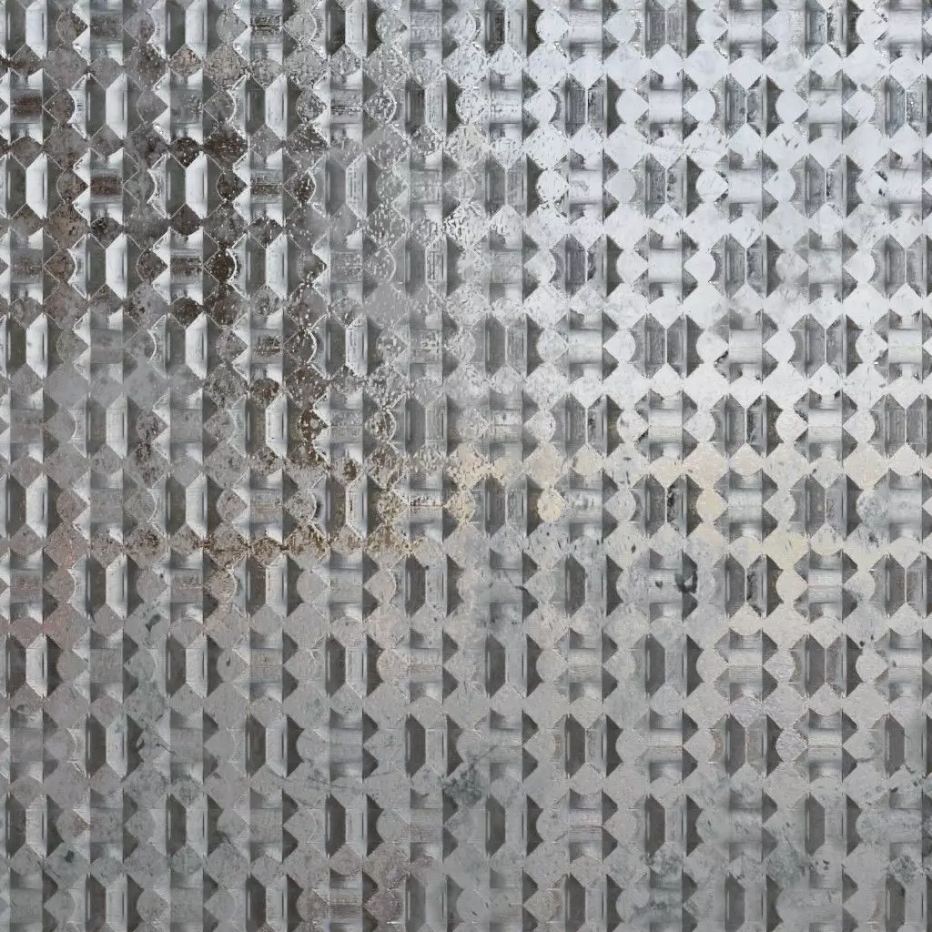 Diamond Metal Plate Eleven PBR Seamless Texture_2