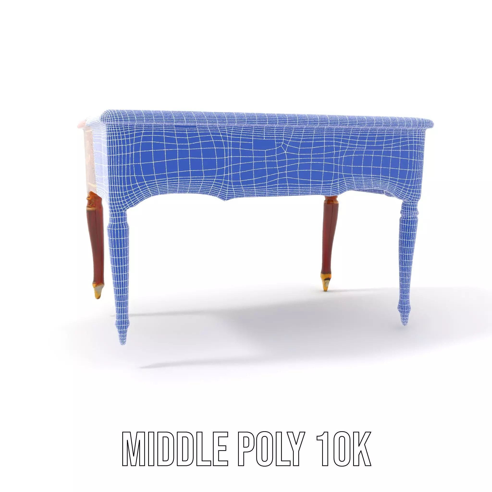 Elegant Mahogany Desk model pack Low-poly 3D model_29