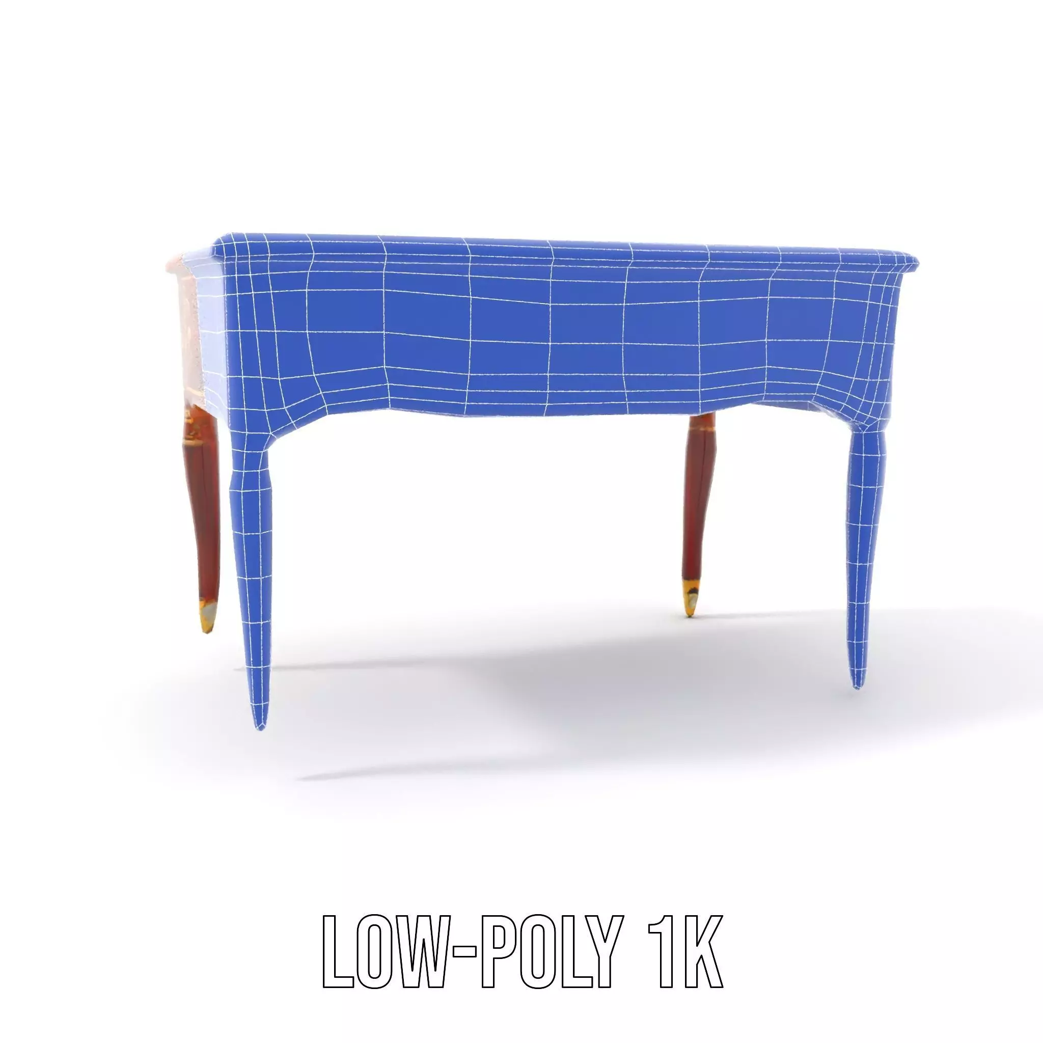 Elegant Mahogany Desk model pack Low-poly 3D model_19