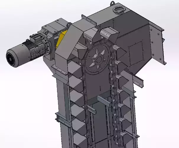 400x17000 mm chain bucket elevator