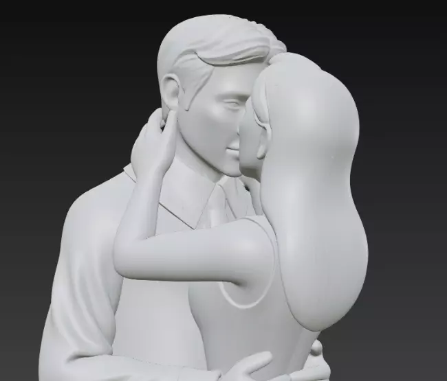 Romantic Couple 3D Model for Print 3D print model_2
