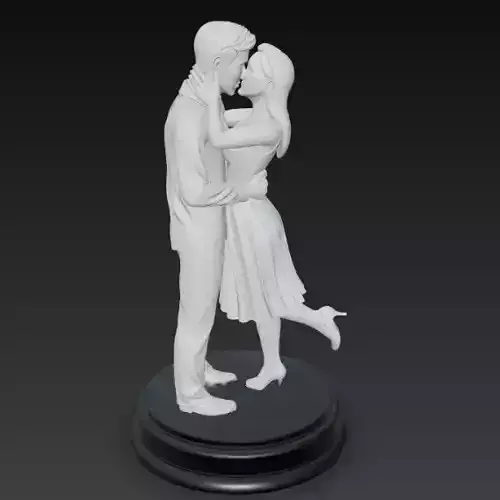 Romantic Couple 3D Model for Print 3D print model