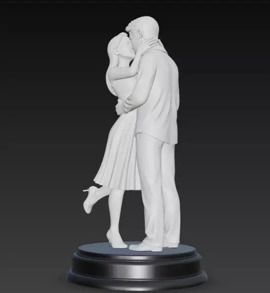 Romantic Couple 3D Model for Print 3D print model_4