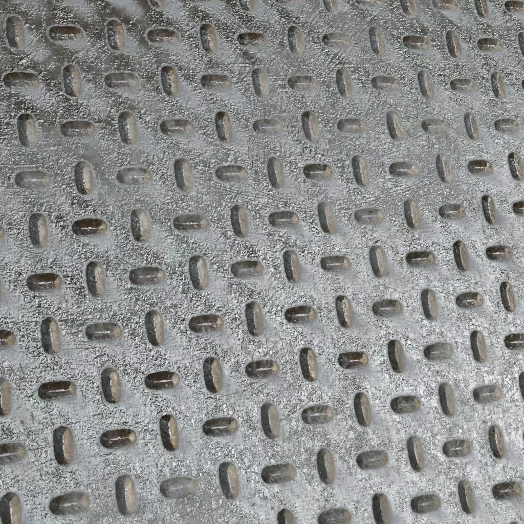 Diamond Metal Plate Four PBR Seamless Texture_3