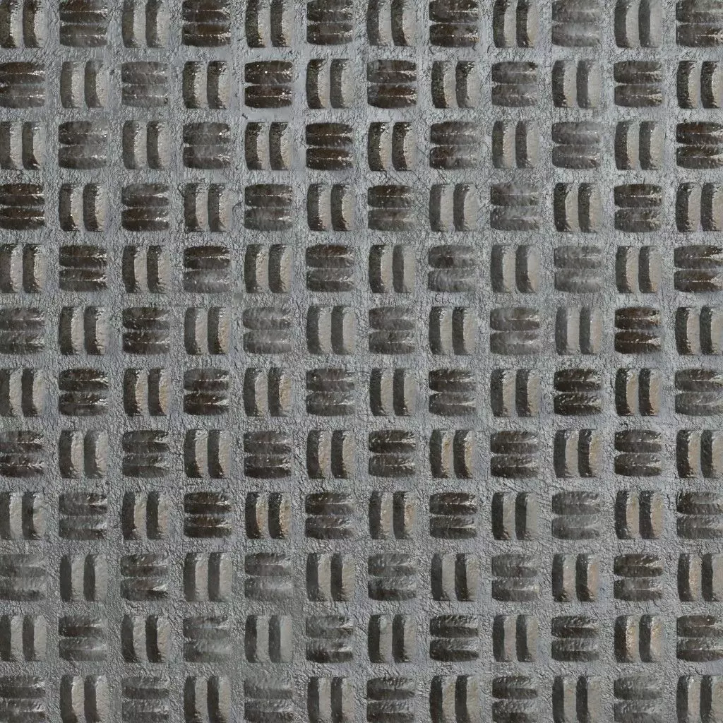 Diamond Metal Plate Nine PBR Seamless Texture_2