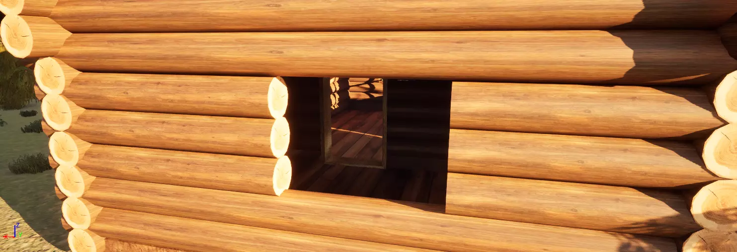 old cottage house Low-poly 3D model_6