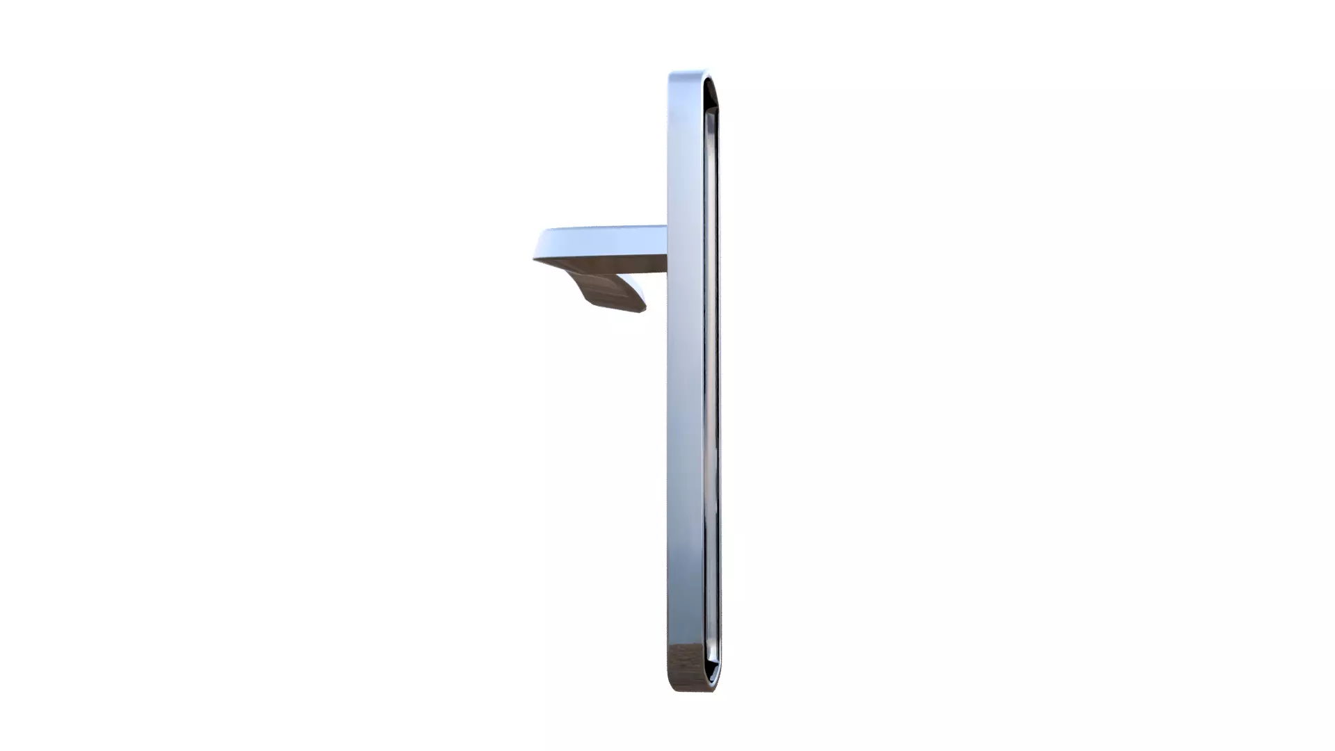 Silver Door Handle Low-poly 3D model_36