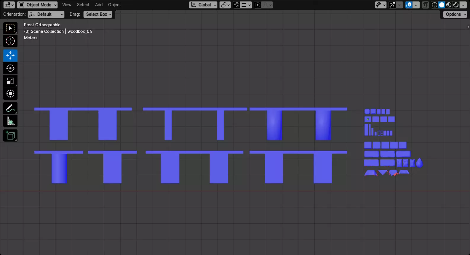 Abandoned Building Rubble - Environment 002 Low-poly 3D model_29