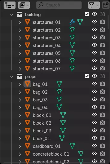 Abandoned Building Rubble - Environment 002 Low-poly 3D model_27