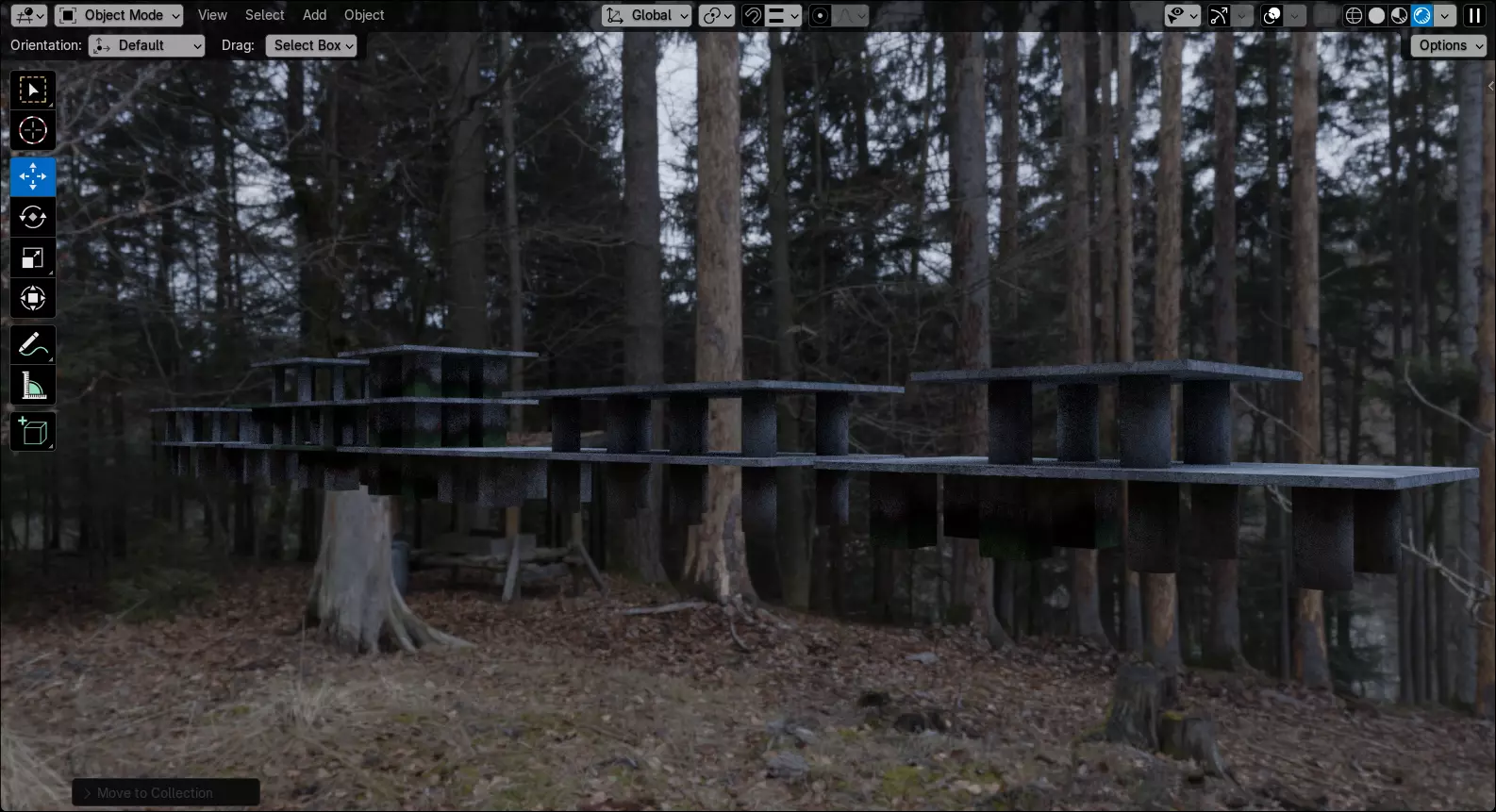 Abandoned Building Rubble - Environment 002 Low-poly 3D model_24