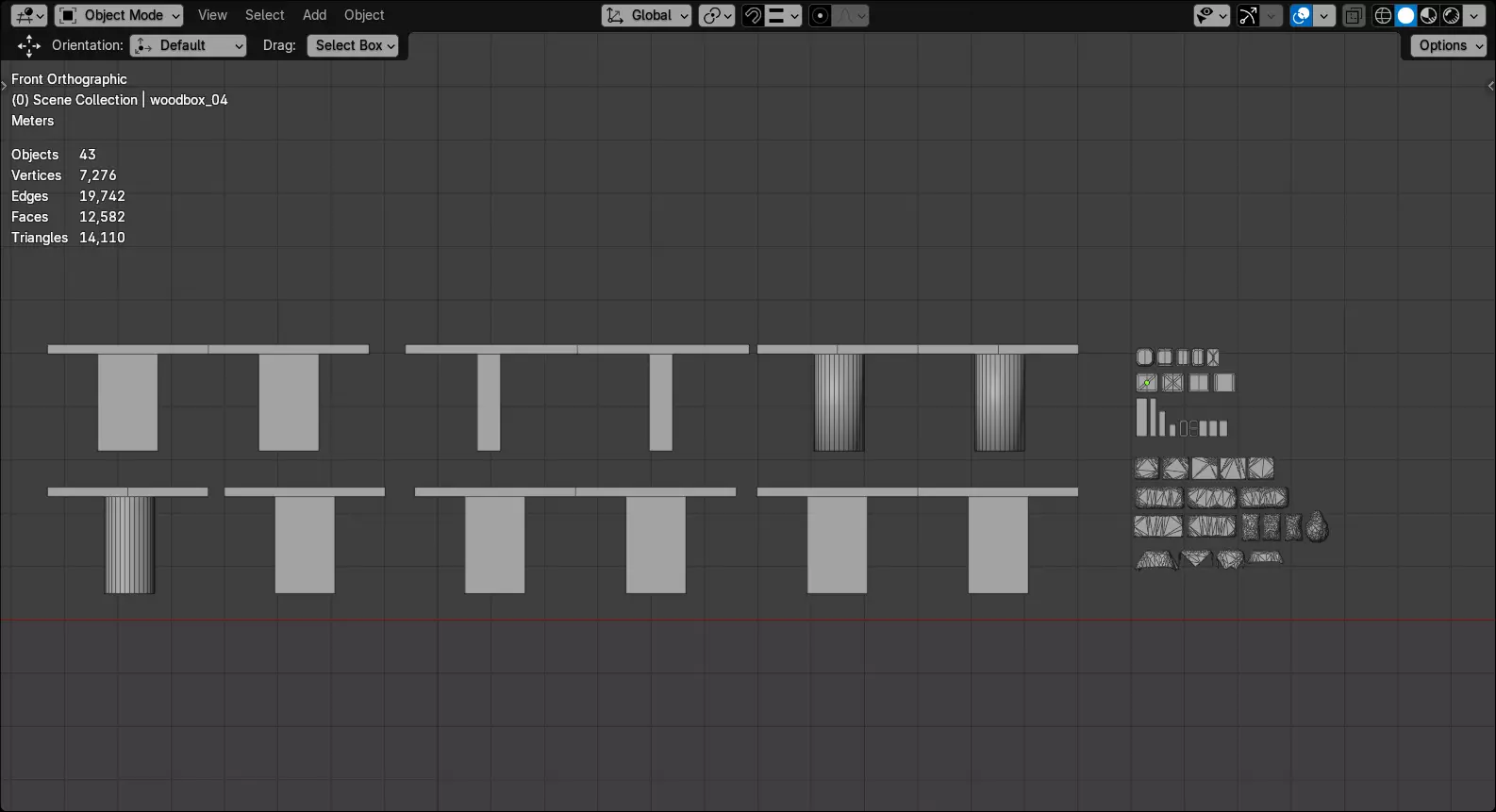 Abandoned Building Rubble - Environment 002 Low-poly 3D model_30