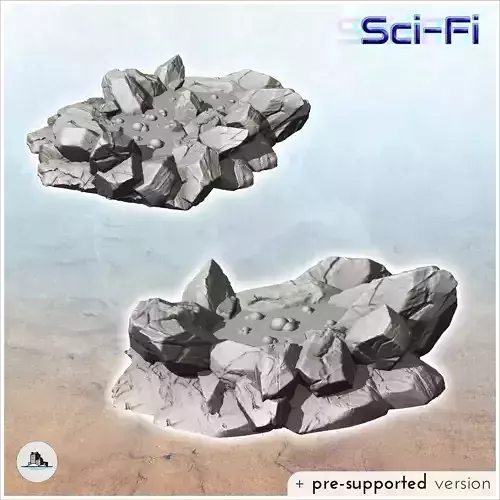 Set of two alien planet acid tanks 1 - Future Sci-Fi SF Post apo