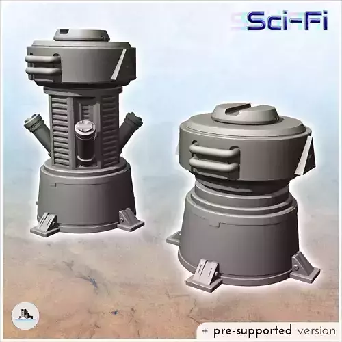 Set of two extraction machines for planetary base 5 - Future Sci