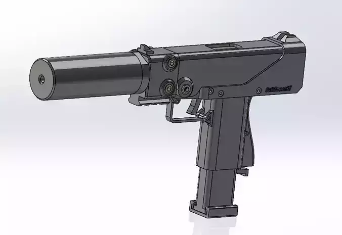 SS Assault Pistol 3D model SS Assault Pistol 3D model