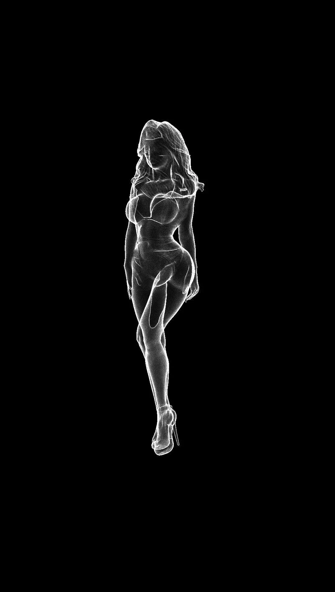  Women Halloween  3D print model_4