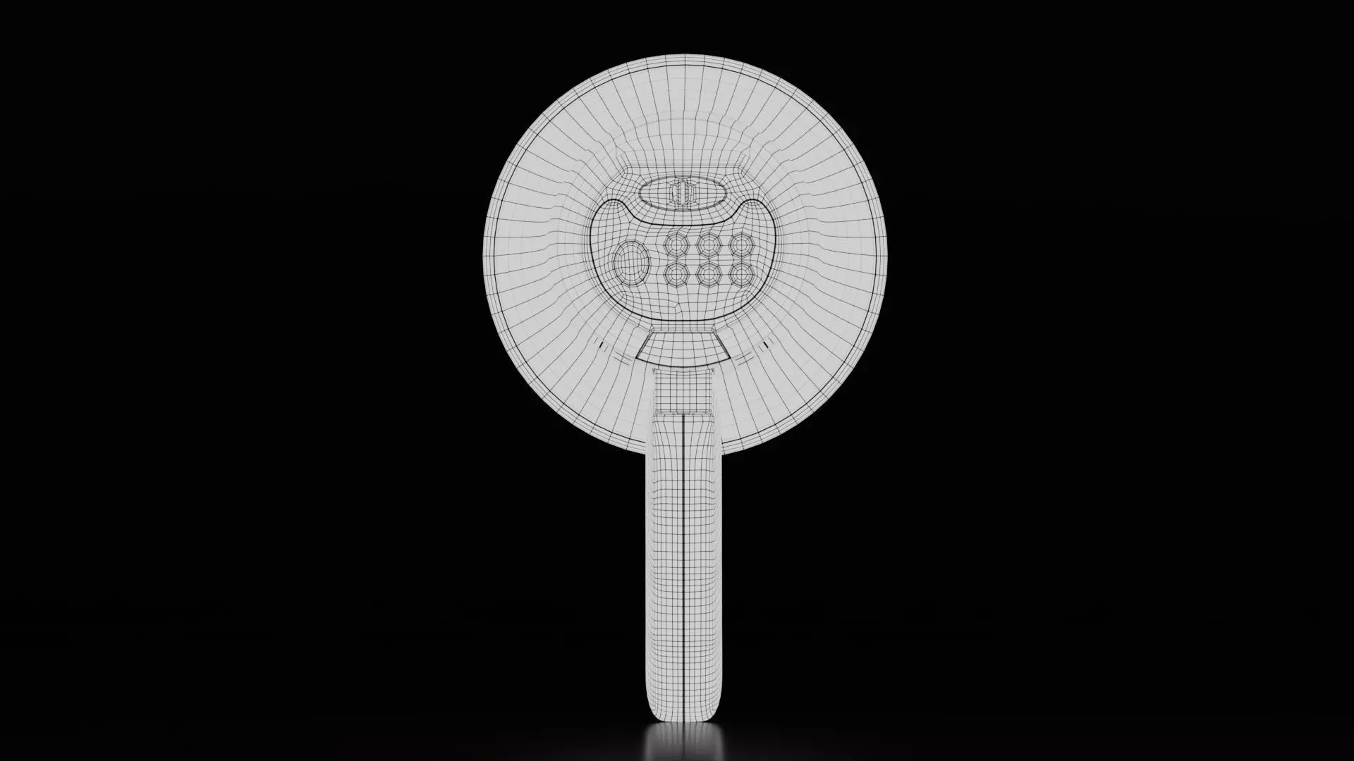 Realistic Dual Megaphones Low-poly 3D model_13