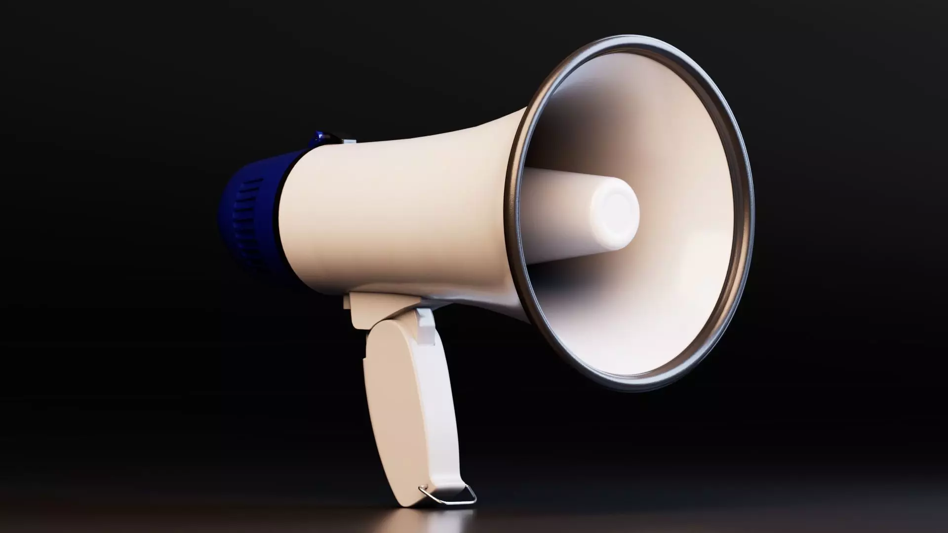 Realistic Dual Megaphones Low-poly 3D model_8