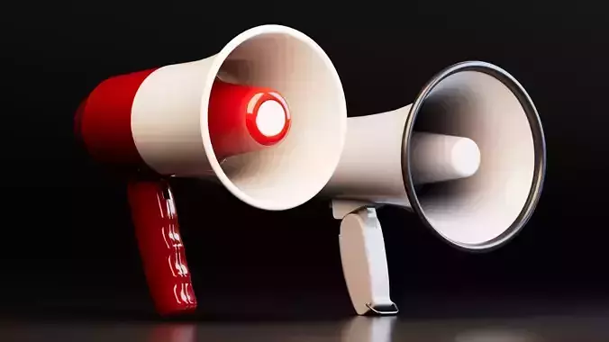 Realistic Dual Megaphones