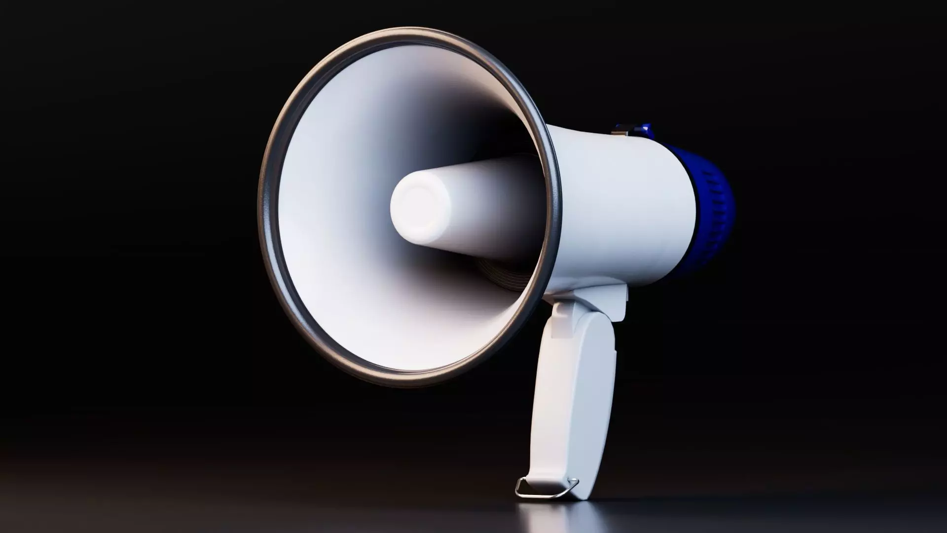 Realistic Dual Megaphones Low-poly 3D model_9