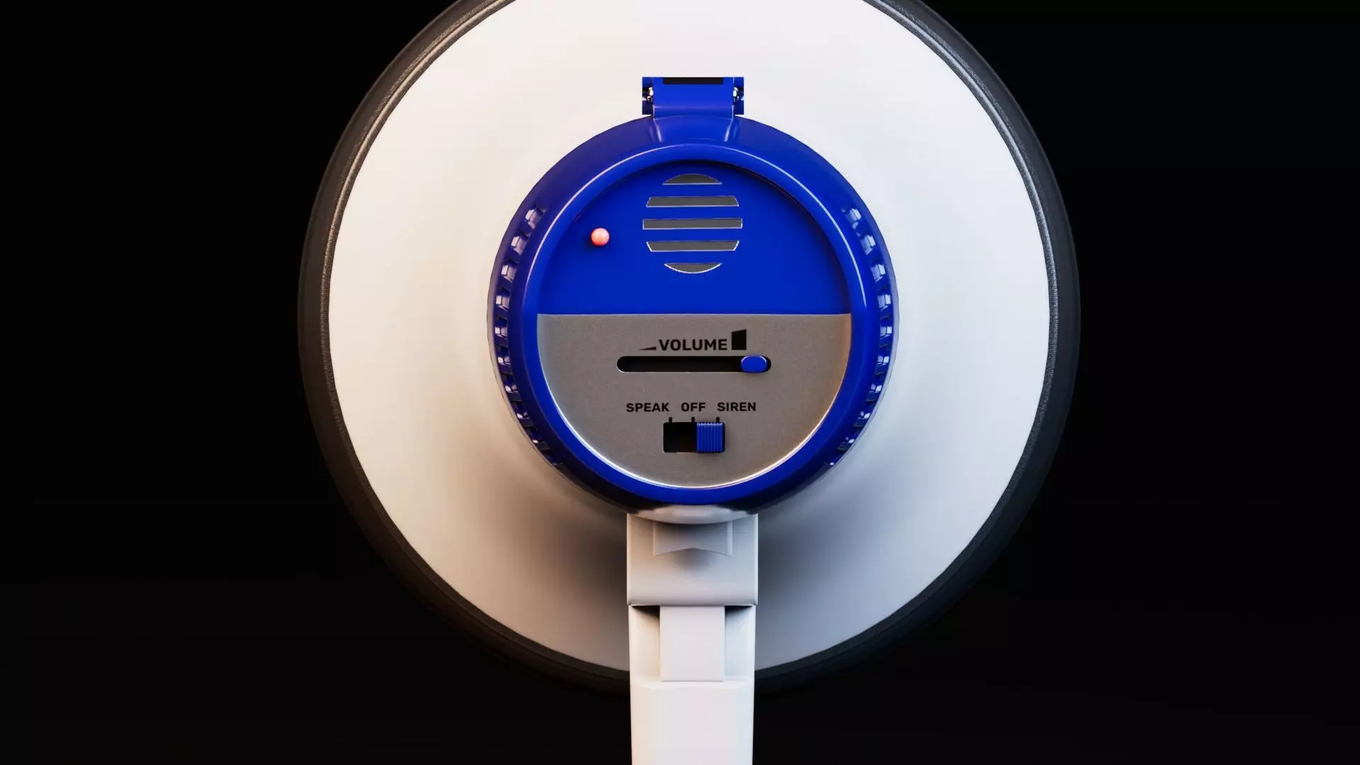 Realistic Dual Megaphones Low-poly 3D model_11